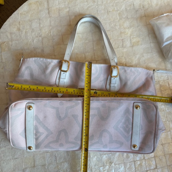 Louis Vuitton Marc Jacobs Monogram Tahitienne Cabas PM tote bag pink canvas 2008 - Picture 11 of 13